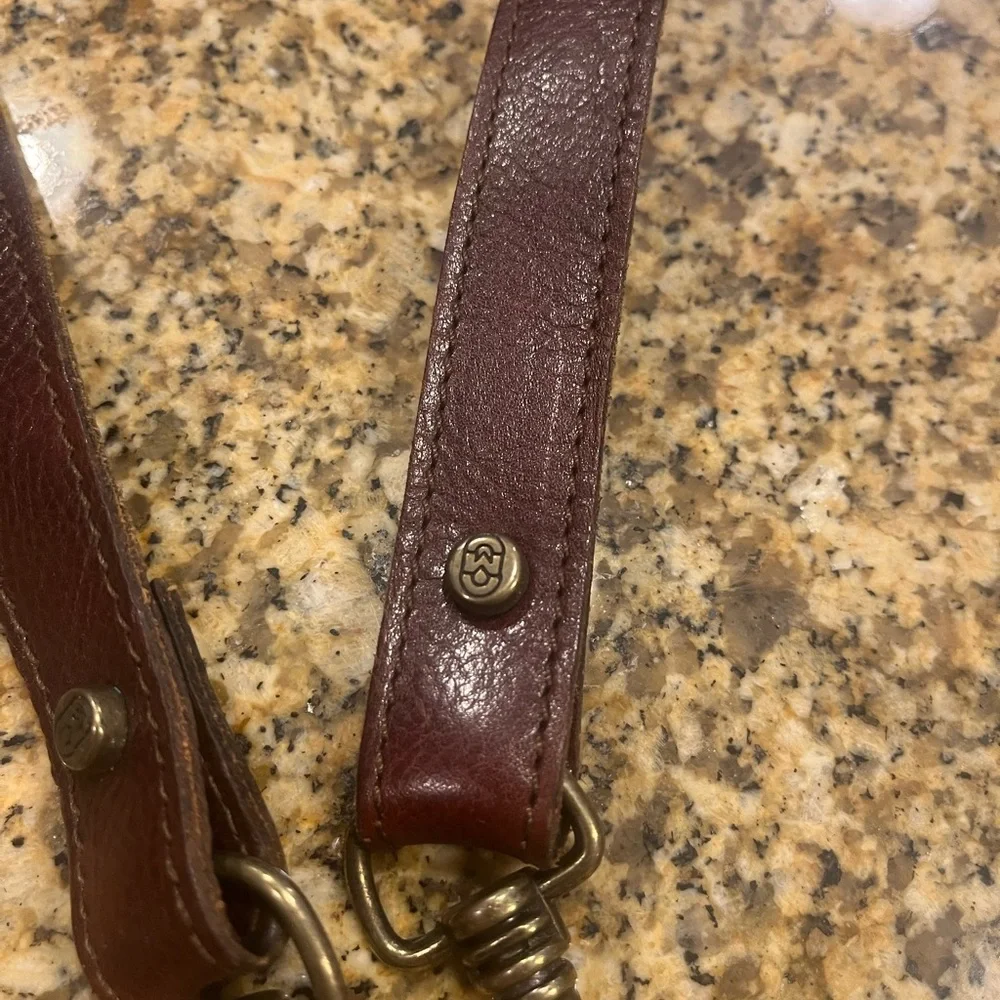 Marino Orlando Vintage Brown Leather Duffel Bag Replacement Shoulder Strap
